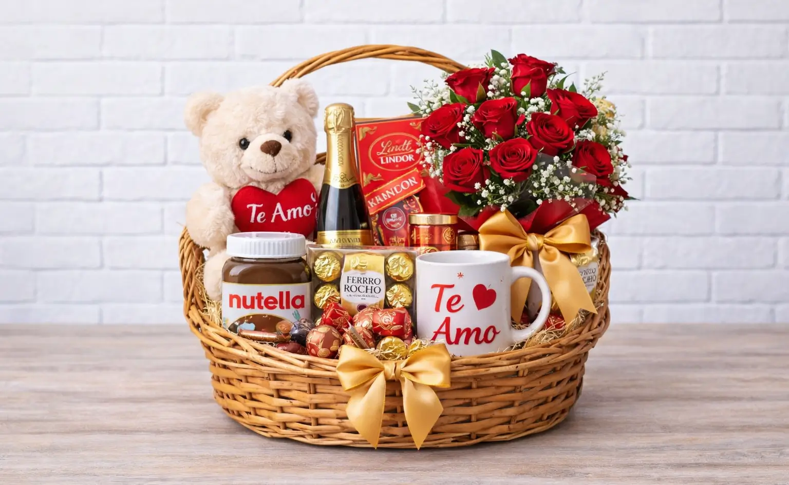 Cesta Romântica Elegance Gold